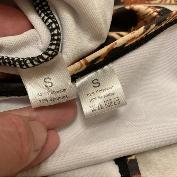 SHEIN Leopard Print Bikini - Brown and Black - Picture 2 of 16